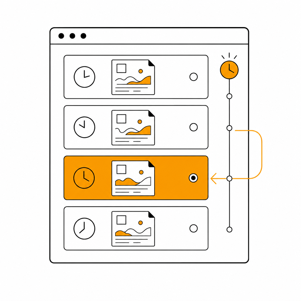 checkpoint 列表的 UI 卡片样式