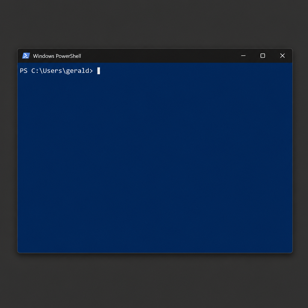Windows PowerShell 终端